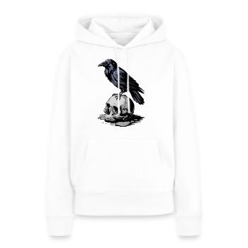 Gardien des ténèbres - Sweat à capuche Premium bio Femme - blanc - Devant - Julia (174cm)