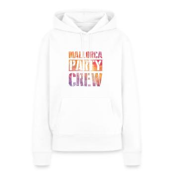 Mallorca Party Crew - Sweat à capuche Premium bio Femme - blanc - Devant - Julia (174cm)