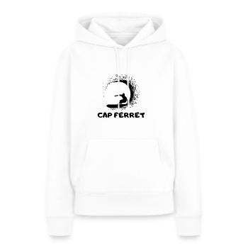 CAP FERRET Surfing in the Atlantic for Surfboard Waves - Women’s Premium Organic Hoodie - white - Front - Julia (174cm)