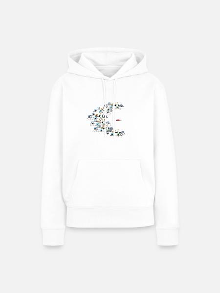Critical Mass durch Radfahrer - Frauen Premium Bio Hoodie - Weiß