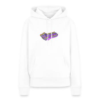 LGBT Rainbow Gay Pride Magnifique - Sweat à capuche Premium bio Femme - blanc - Devant - Julia (174cm)