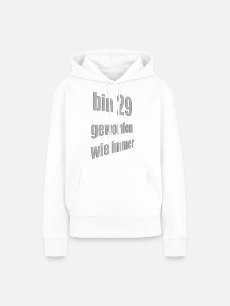 bin 29 - Frauen Premium Bio Hoodie - Weiß