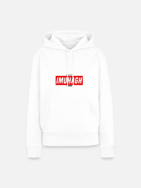 IMUHAGH - Frauen Premium Bio Hoodie - Weiß