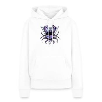 Sternzeichen Krebs - Frauen Premium Bio Hoodie - Weiß - Vorne - Julia (174cm)