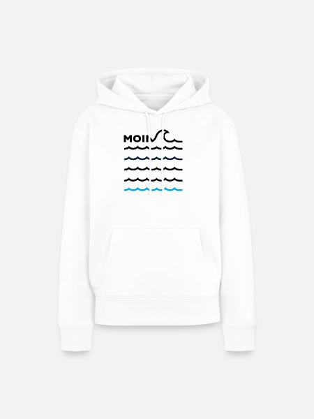MOIN - Frauen Premium Bio Hoodie - Weiß