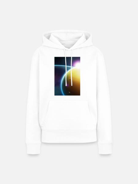 Weltall, Planeten - Frauen Premium Bio Hoodie - Weiß