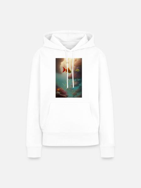 Fische, Aquarium - Frauen Premium Bio Hoodie - Weiß