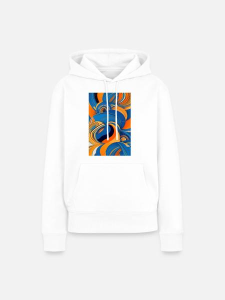 Abstrakte Kunst - Frauen Premium Bio Hoodie - Weiß