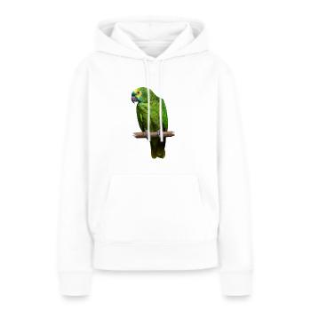 Oiseau 1 - Sweat à capuche Premium bio Femme - blanc - Devant - Julia (174cm)