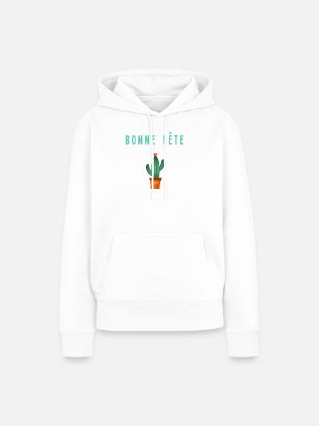 FEST - Frauen Premium Bio Hoodie - Weiß