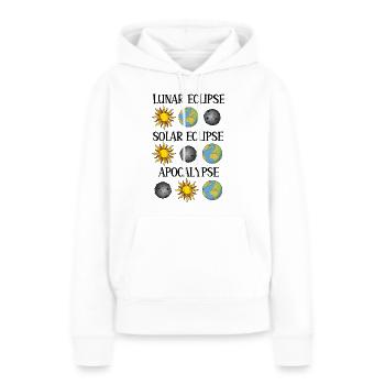 Mondfinsternis Sonnenfinsternis Apokalypse - Frauen Premium Bio Hoodie - Weiß - Vorne - Julia (174cm)