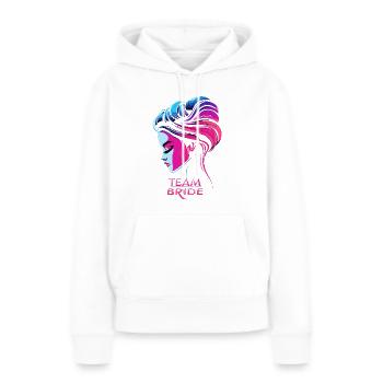 Team Bride Braut Hochzeit JGA - Frauen Premium Bio Hoodie - Weiß - Vorne - Julia (174cm)