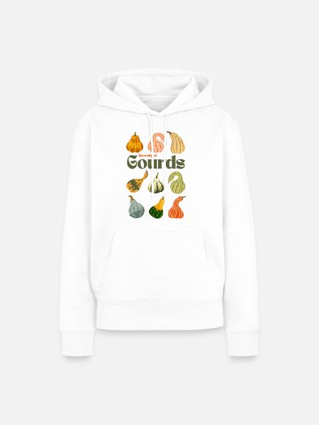Diversity of Gourds - Frauen Premium Bio Hoodie - Weiß
