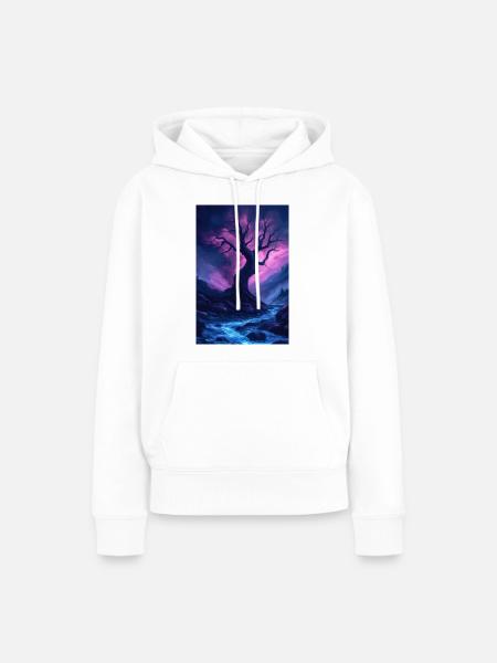 Dark Fantasy Illustration - Frauen Premium Bio Hoodie - Weiß
