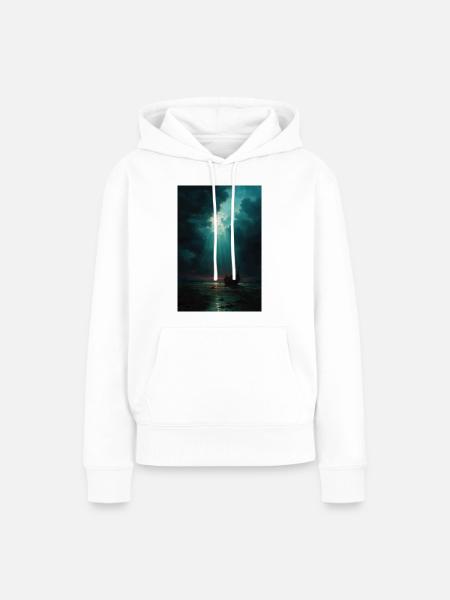 Illustration einer Naturlandschaft - Frauen Premium Bio Hoodie - Weiß