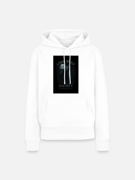 Lone Wolf Society - Frauen Premium Bio Hoodie - Weiß
