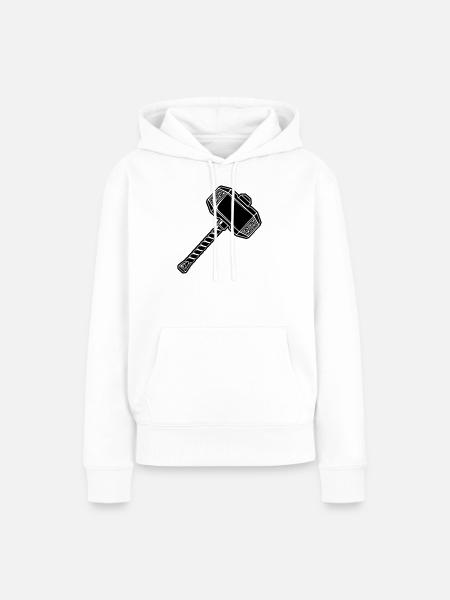 War Hammer - Frauen Premium Bio Hoodie - Weiß