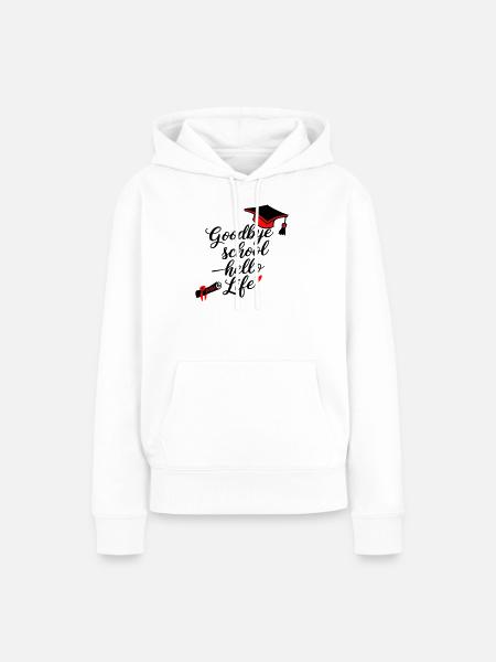 Abitur  - Frauen Premium Bio Hoodie - Weiß