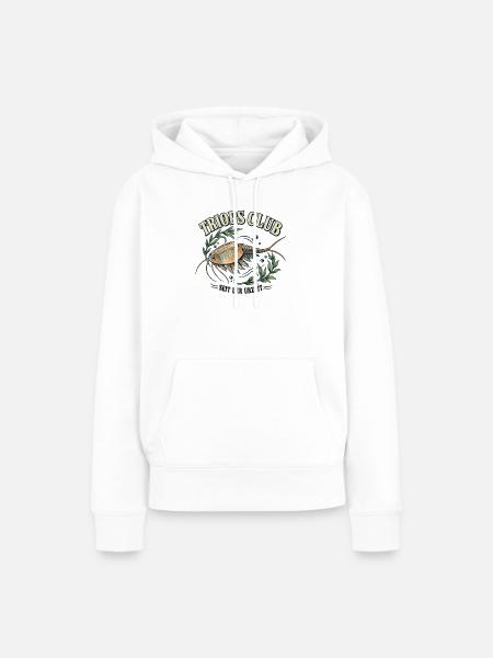 Triops Club – Seit der Urzeit - Frauen Premium Bio Hoodie - Weiß