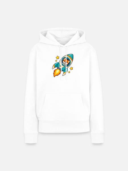 013BD215-3306-4641-A8E4-512B5F53C377 - Frauen Premium Bio Hoodie - Weiß