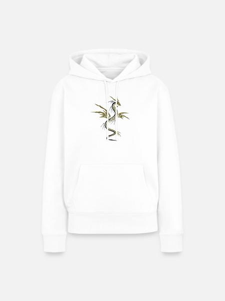 Dragon (3c) - Frauen Premium Bio Hoodie - Weiß