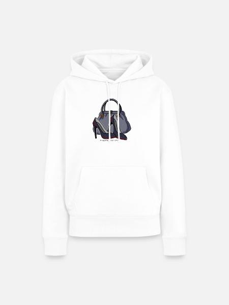 Fashion - Frauen Premium Bio Hoodie - Weiß