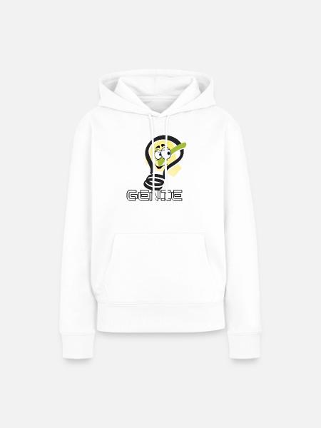 GENIE - Frauen Premium Bio Hoodie - Weiß