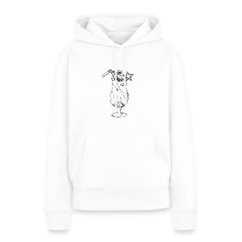 Frischer Limetten Cocktail - Frauen Premium Bio Hoodie - Weiß - Vorne - Julia (174cm)