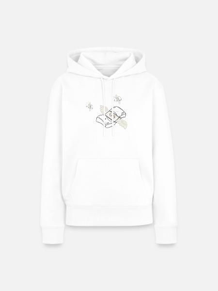 Money Magic - Frauen Premium Bio Hoodie - Weiß