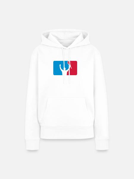 Tennis - Winner - Frauen Premium Bio Hoodie - Weiß