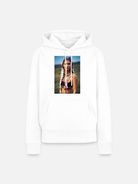 Außergewöhnliche Frau - Frauen Premium Bio Hoodie - Weiß