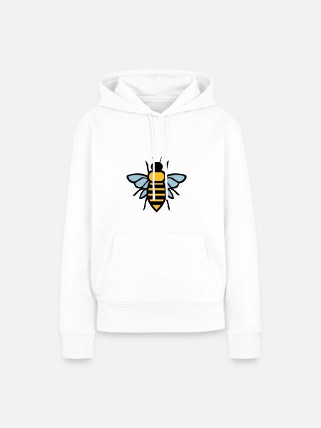 Biene - Frauen Premium Bio Hoodie - Weiß