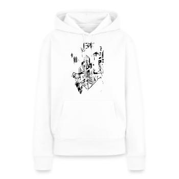 Japan Skizze - Frauen Premium Bio Hoodie - Weiß - Vorne - Julia (174cm)