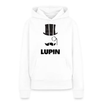 Lupin Gentleman - Sweat à capuche Premium bio Femme - blanc - Devant - Julia (174cm)