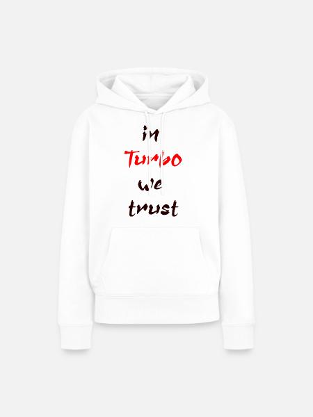 turbo - Frauen Premium Bio Hoodie - Weiß