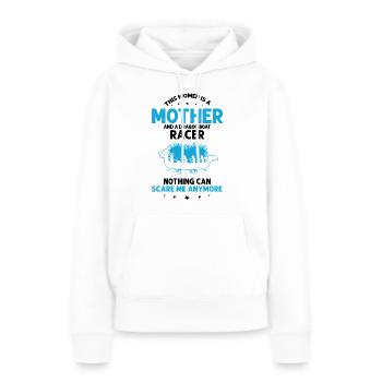 Drachenboot Trainer und Drachenboot - Frauen Premium Bio Hoodie - Weiß - Vorne - Julia (174cm)