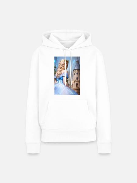 Prinzessin - Frauen Premium Bio Hoodie - Weiß