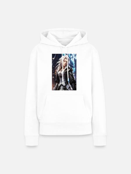 AI 3D Version 19 - Frauen Premium Bio Hoodie - Weiß