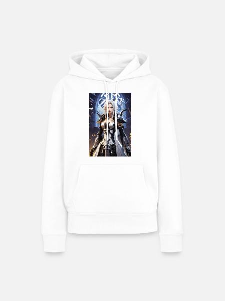 AI 3D Version 22 - Frauen Premium Bio Hoodie - Weiß
