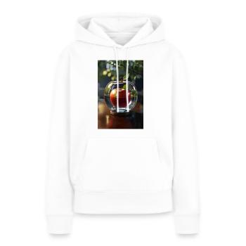Default high - Frauen Premium Bio Hoodie - Weiß - Vorne - Julia (174cm)