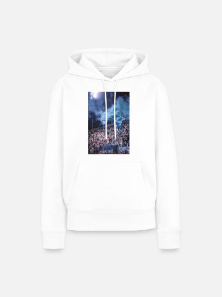 Fußball Stadion Jubel - Frauen Premium Bio Hoodie - Weiß