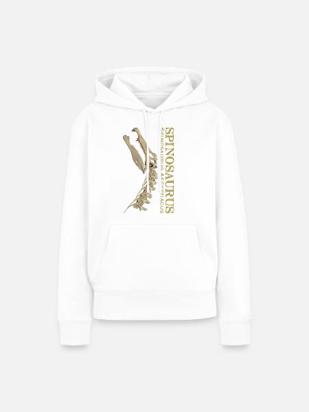 Spinosaurus Schädel bone - Frauen Premium Bio Hoodie - Weiß