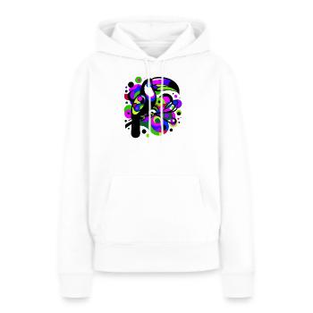 Toucan - Sweat à capuche Premium bio Femme - blanc - Devant - Julia (174cm)
