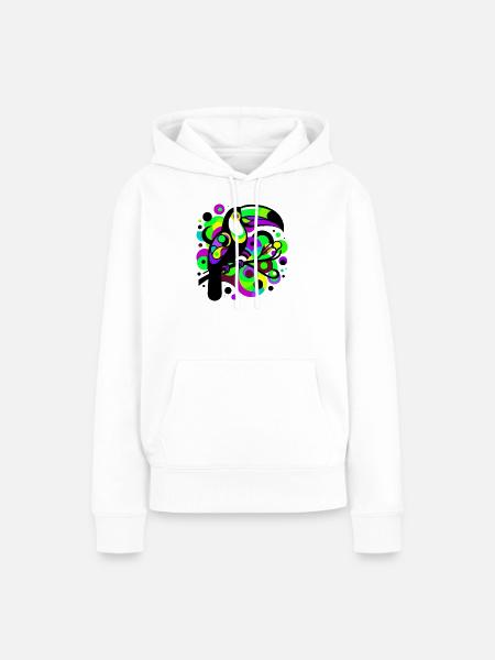 Tukan - Frauen Premium Bio Hoodie - Weiß