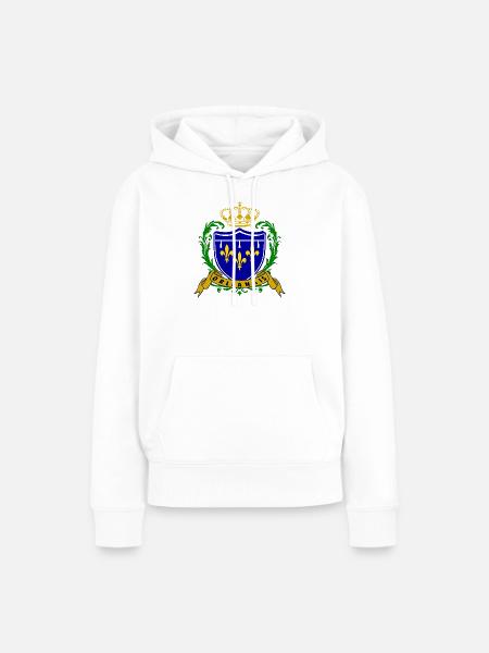 Orléans - Frauen Premium Bio Hoodie - Weiß