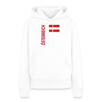 Lac Wolfgang - Sweat à capuche Premium bio Femme - blanc - Devant - Julia (174cm)