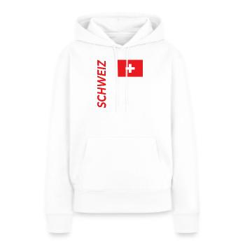 Zermatt - Sweat à capuche Premium bio Femme - blanc - Devant - Julia (174cm)