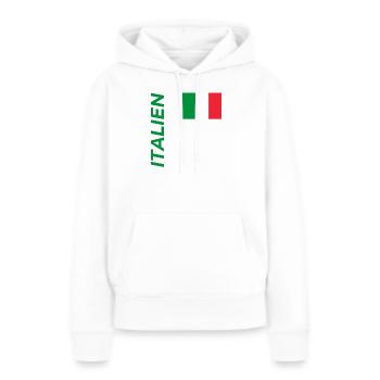 Turin - Frauen Premium Bio Hoodie - Weiß - Vorne - Julia (174cm)