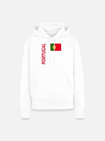 Lissabon - Frauen Premium Bio Hoodie - Weiß