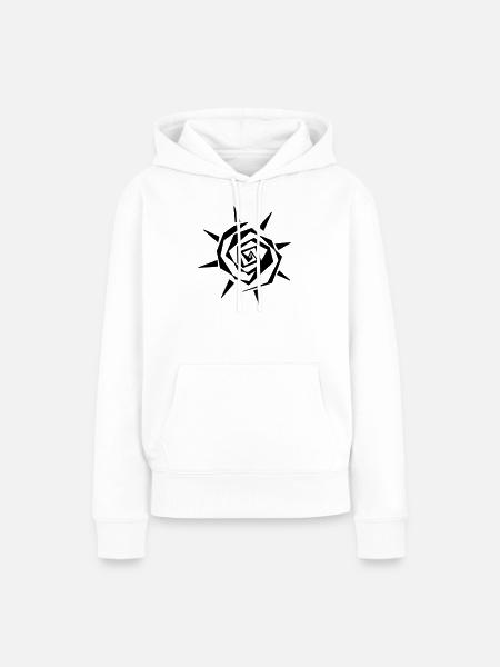 Sonne - Frauen Premium Bio Hoodie - Weiß